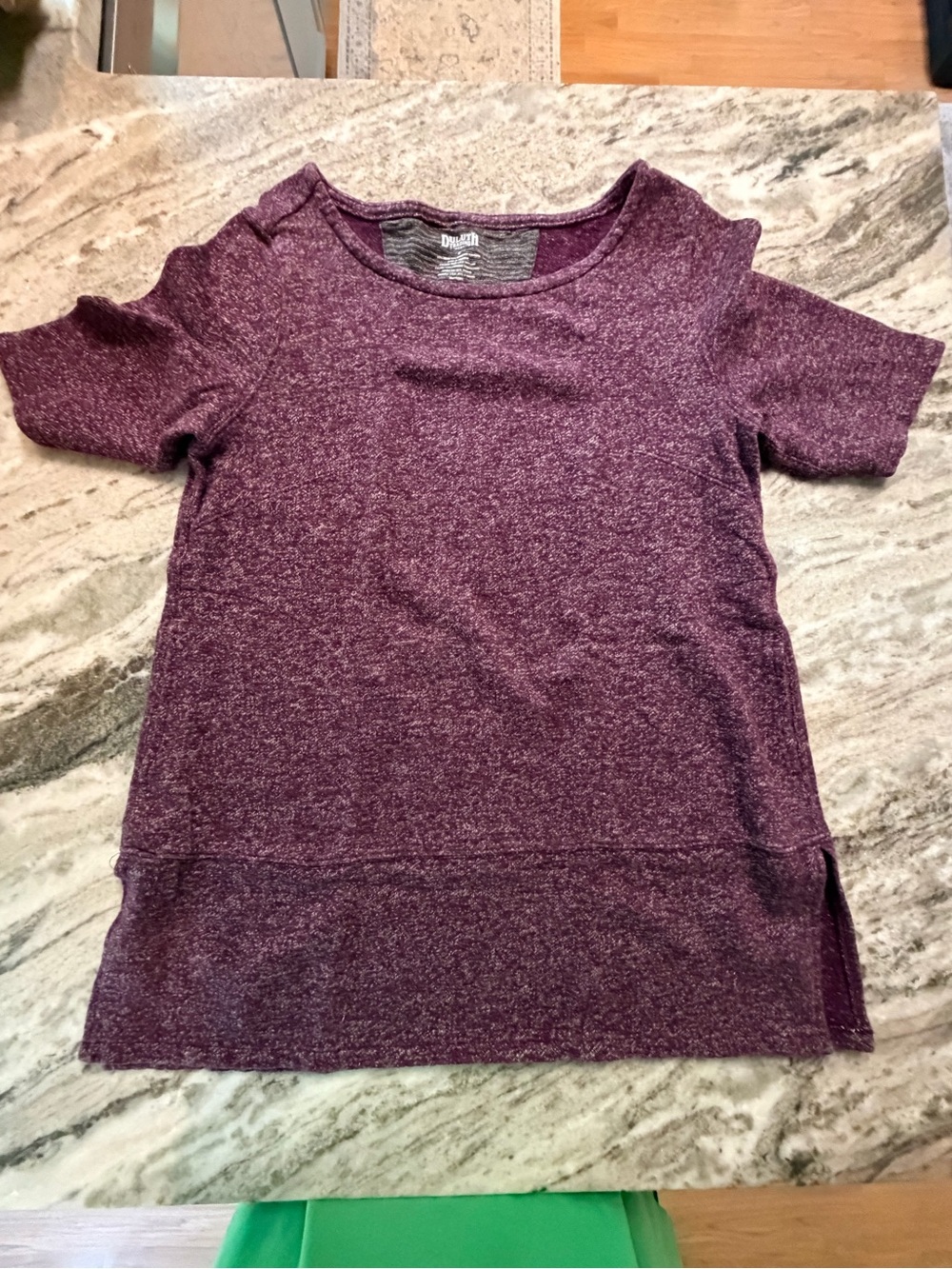 Duluth Trading Co. Purple/Plum Droptail Tunic Top. Organic Cotton/Hemp. Woman: S